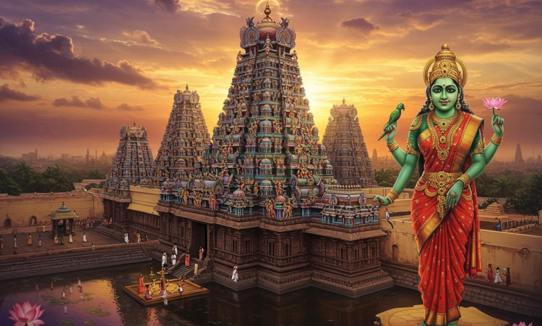 Meenakshi: Madurai’nin Balık Gözlü Savaşçı Kraliçesi ve Şiva’nın İlahi Eşi 9 Meenakshi: Madurai’nin Balık Gözlü Savaşçı Kraliçesi ve Şiva’nın İlahi Eşi
